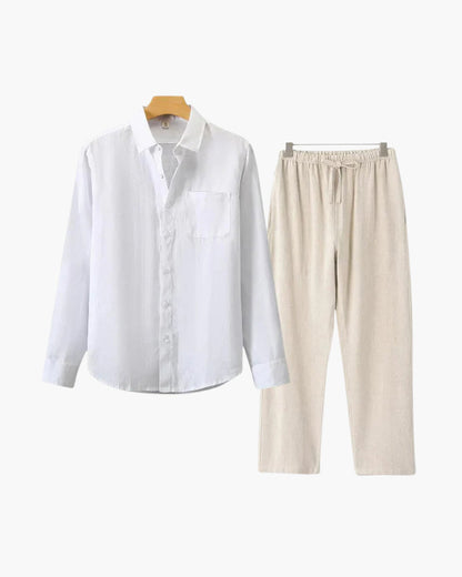 Long Sleeve Linen Set