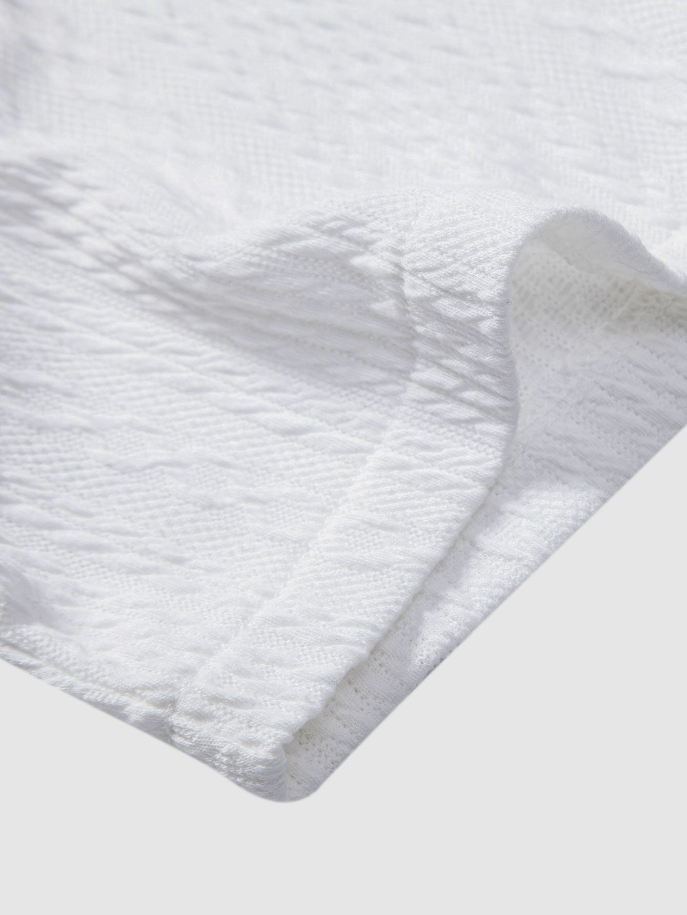 Textured Jacquard Muscle Fit Shirt