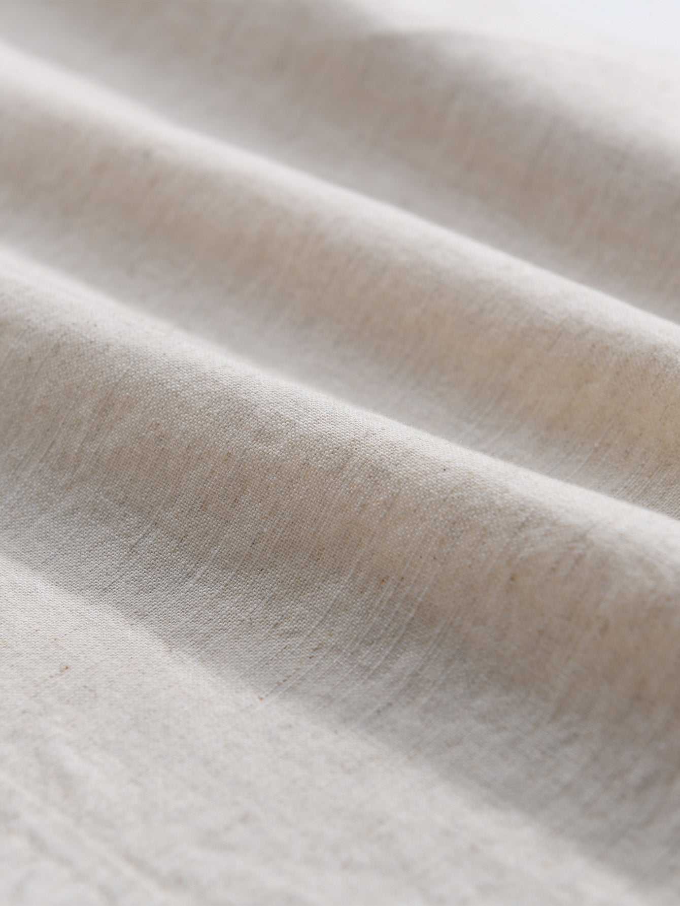 Pocketed Long Sleeve Linen-Cotton Blend Shirt