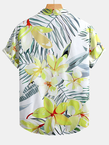 Floral Print Button-Up Shirt