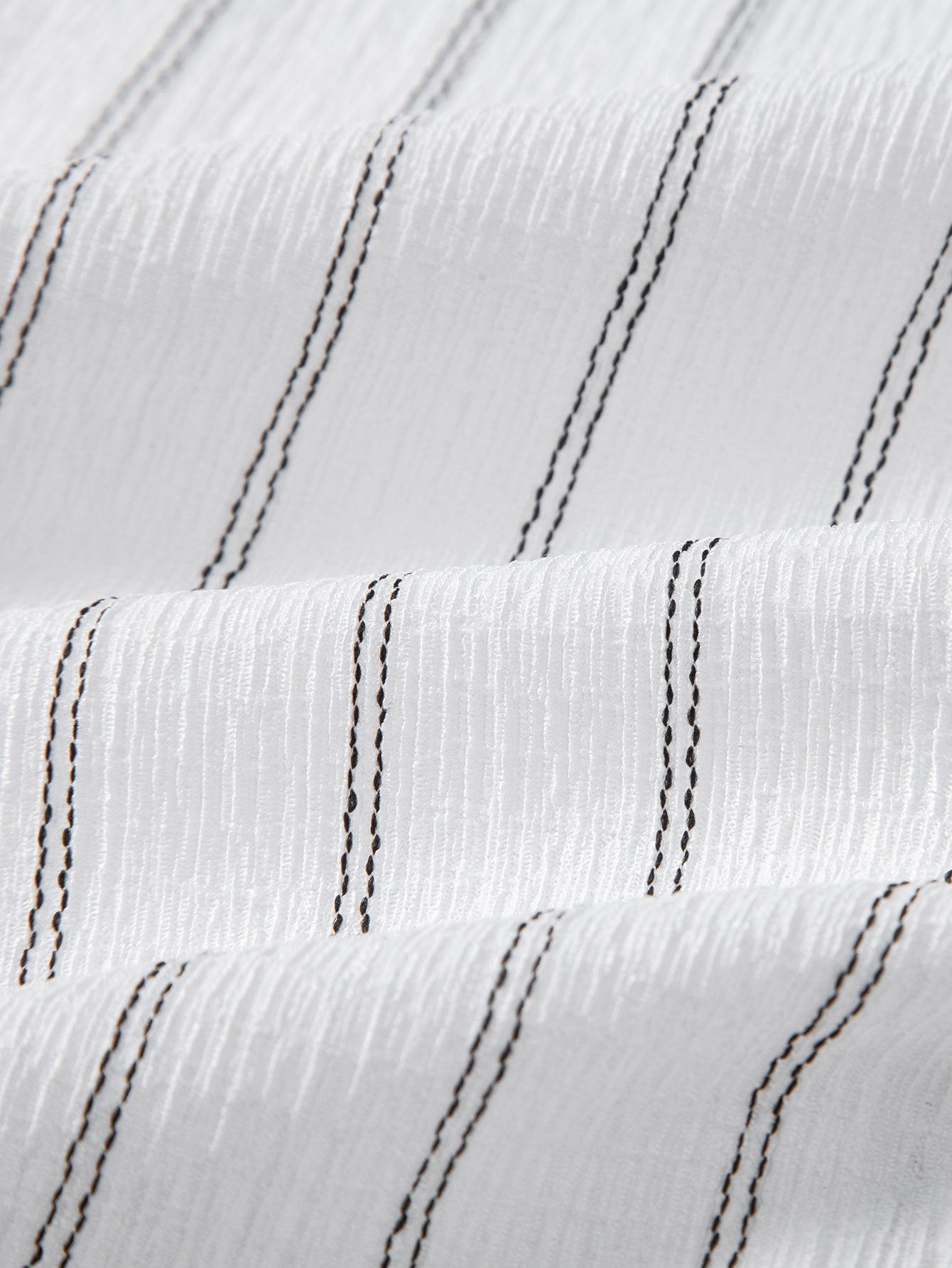 Textured Stripe Button-Up Shirt