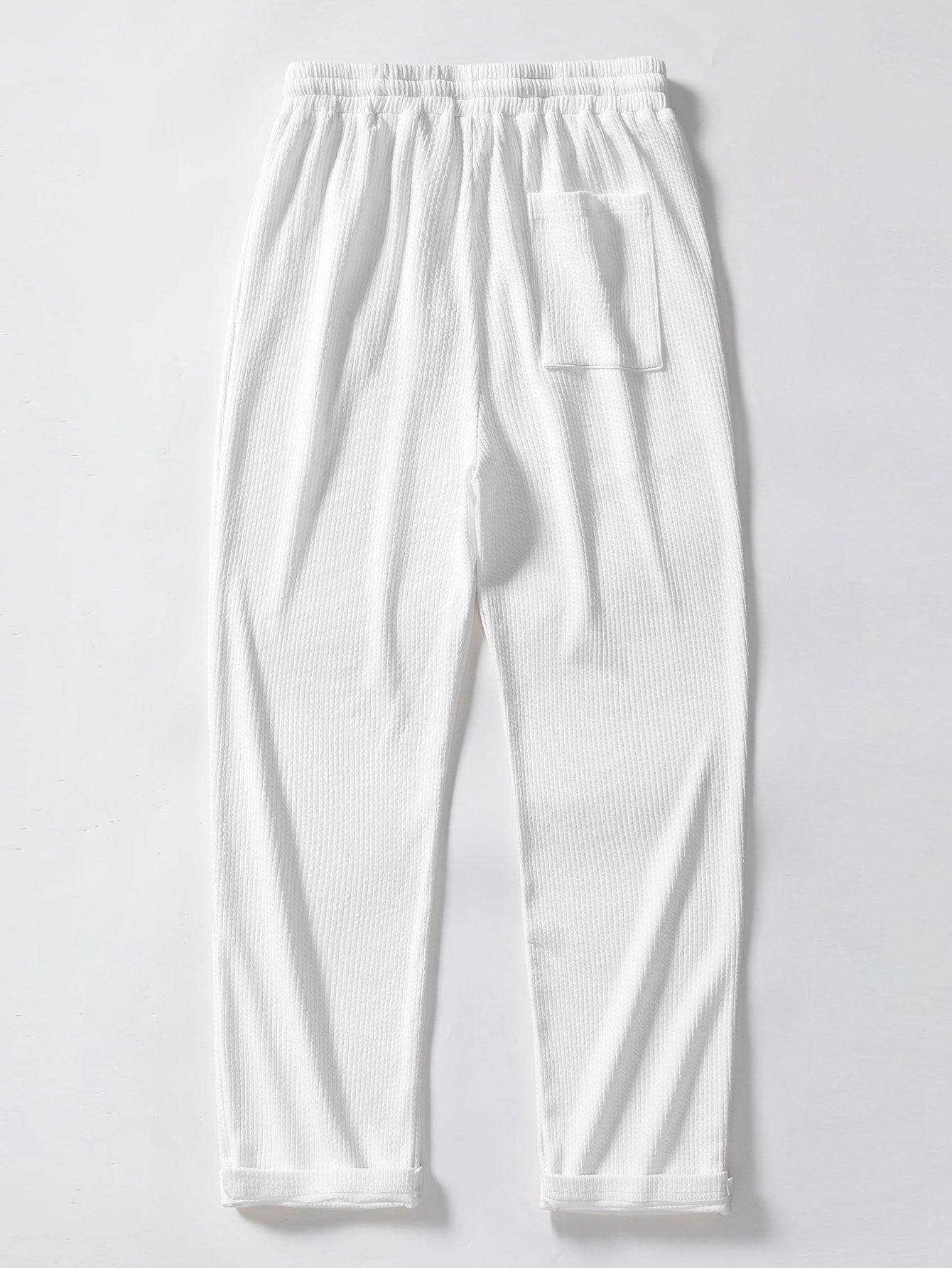 Island-Inspired Sailing Print Button-Up Shirt with Straight Leg Ribbed Pants