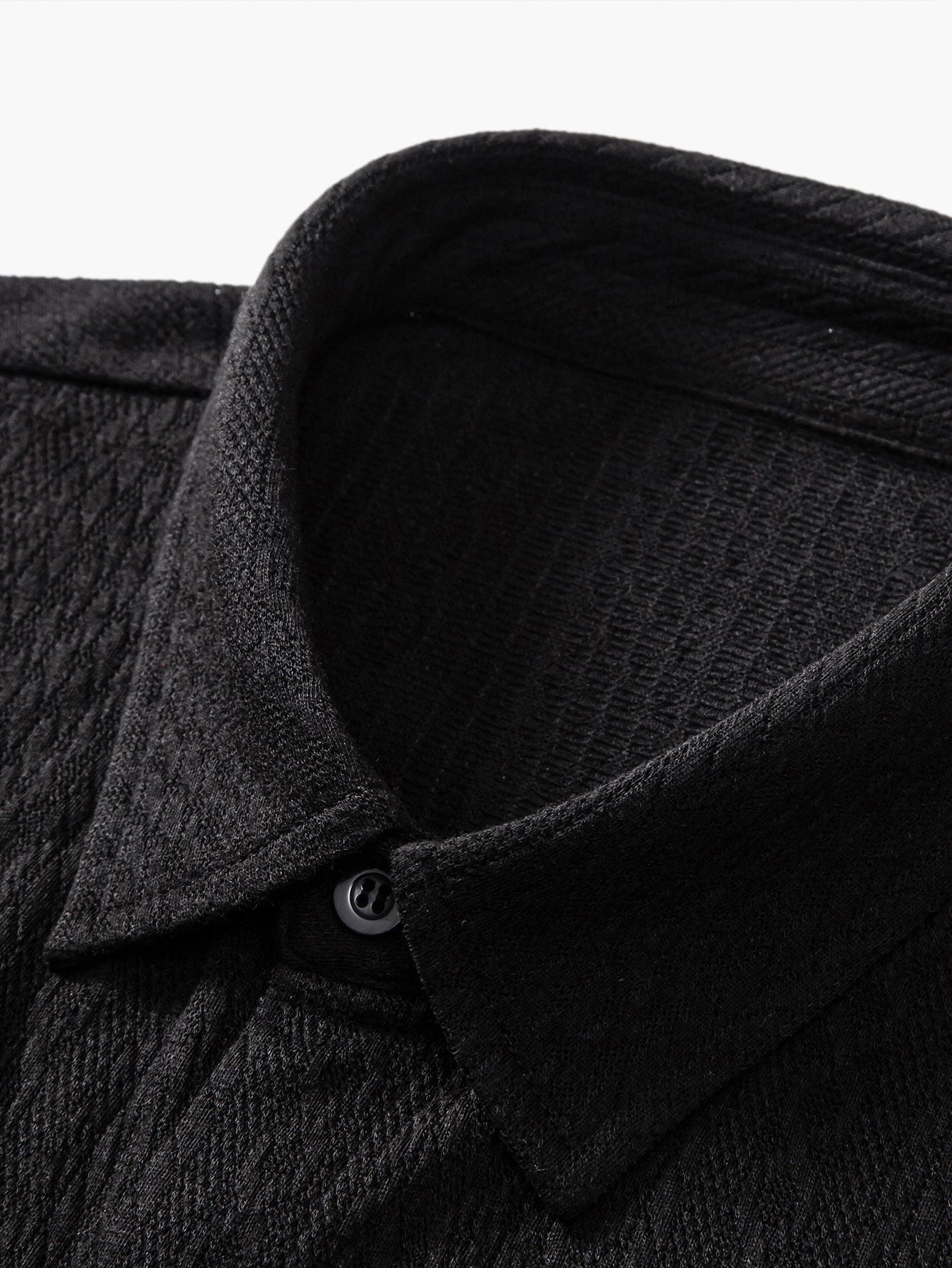 Textured Jacquard Muscle Fit Shirt