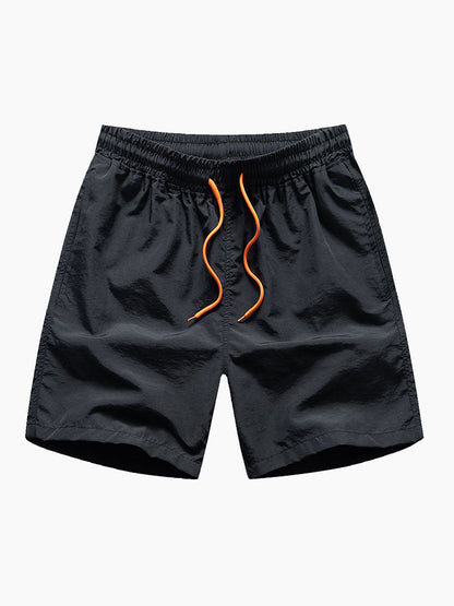 Men's Mid-Length Drawstring Swim Trunks