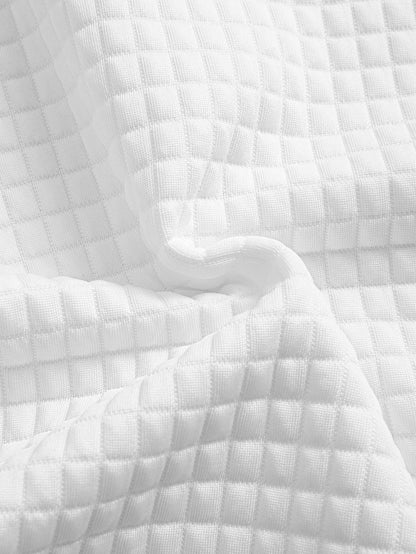 Waffle Knit Hooded T-Shirt with Kangaroo Pocket & Matching Shorts