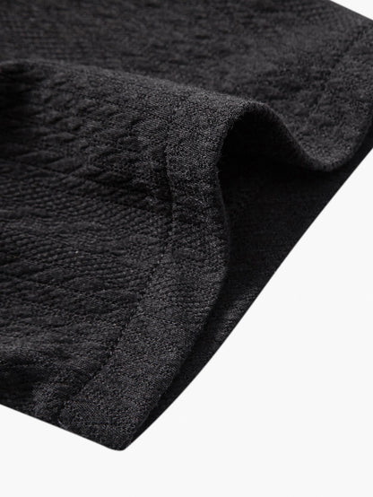 Textured Jacquard Muscle Fit Shirt