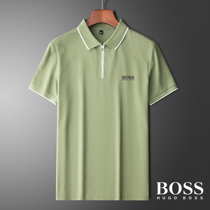 Воsѕ - Polo Shirt in Cotton Silk Blend