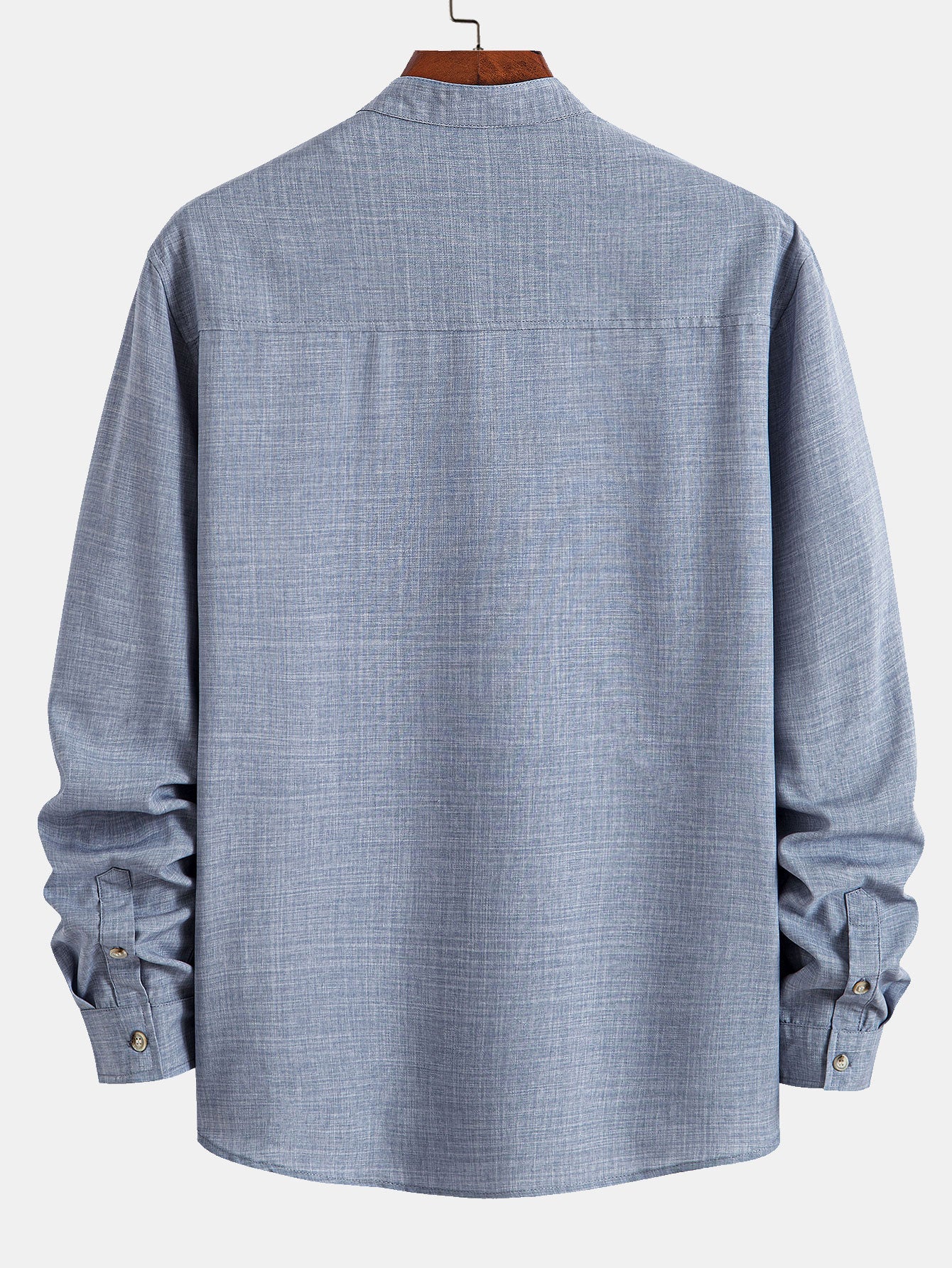 Long Sleeve Shirt with Stand-Up Collar