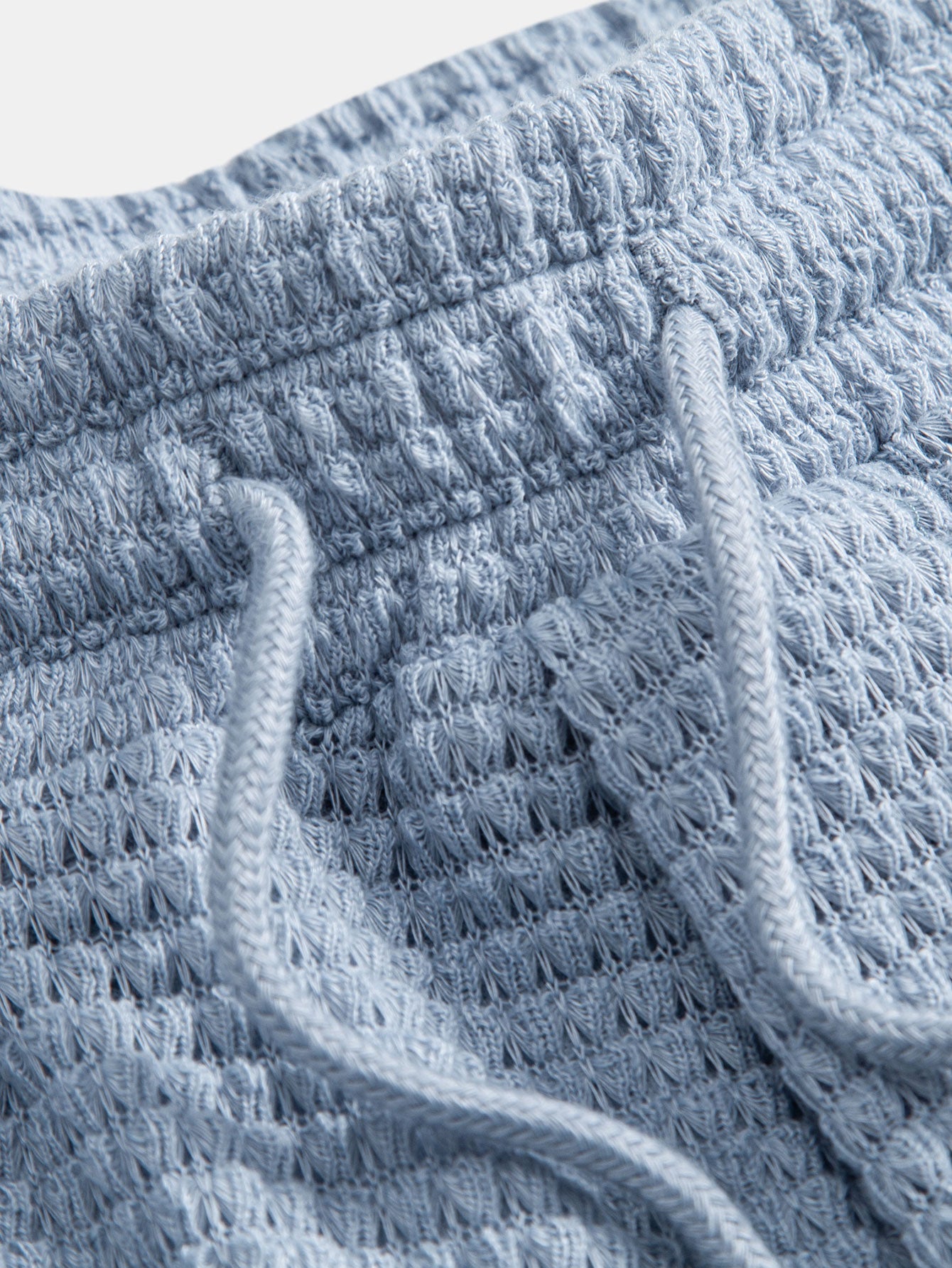 Waffle Texture Cuban Shirt and Shorts Set