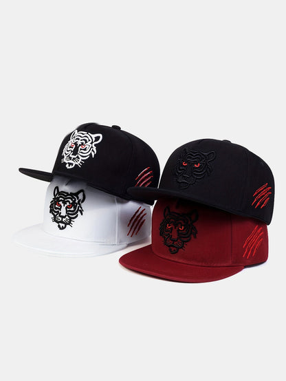Trendy Tiger 3D Embroidered Hip-Hop Cap - Versatile Style