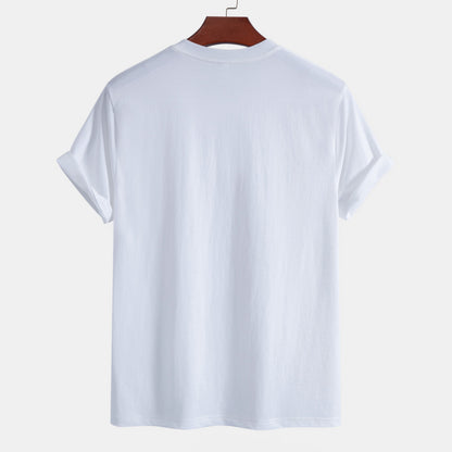 Classic Fit Cotton T-Shirt with Palm Tree Print