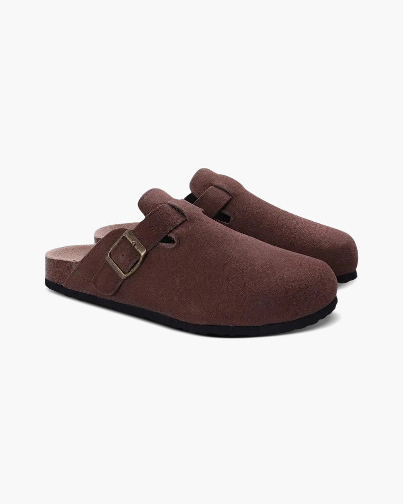 Suede Slip-On Clogs