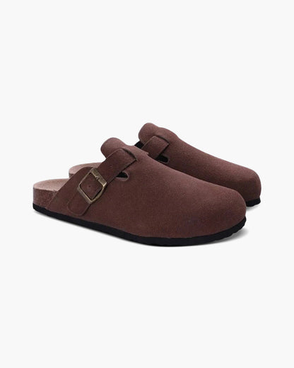 Suede Slip-On Clogs