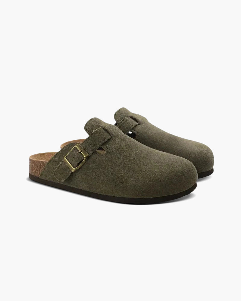 Suede Slip-On Clogs