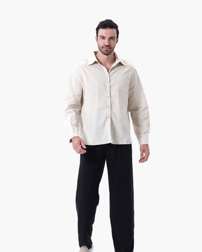 Long Sleeve Linen Set