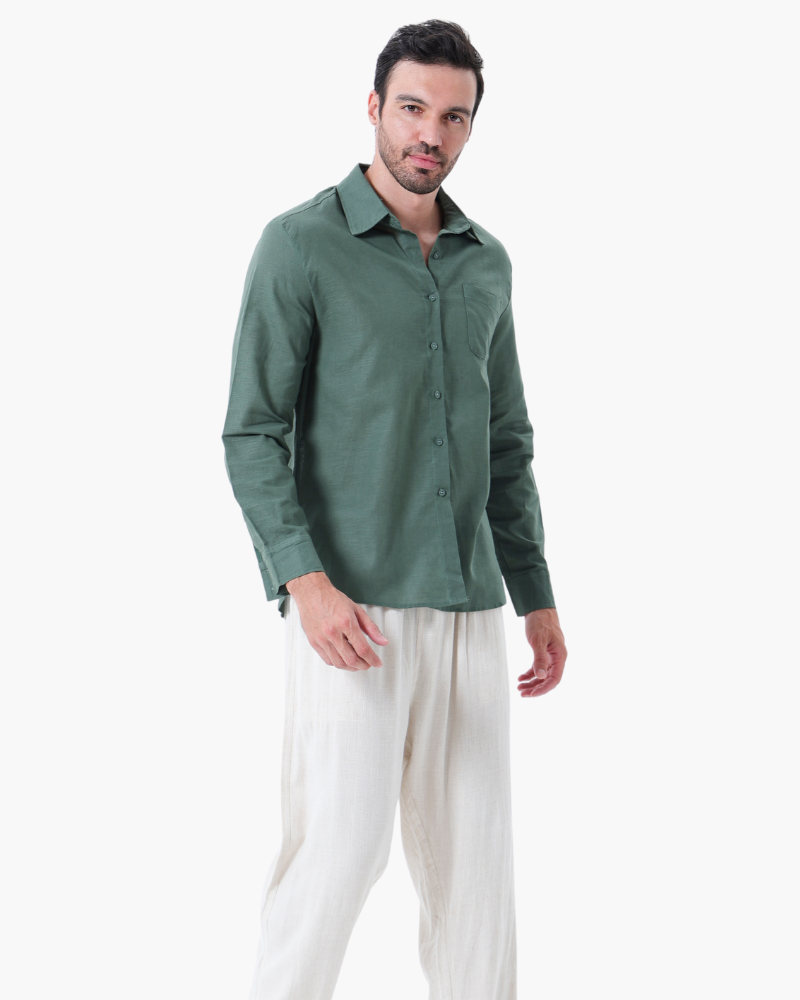 Long Sleeve Linen Set