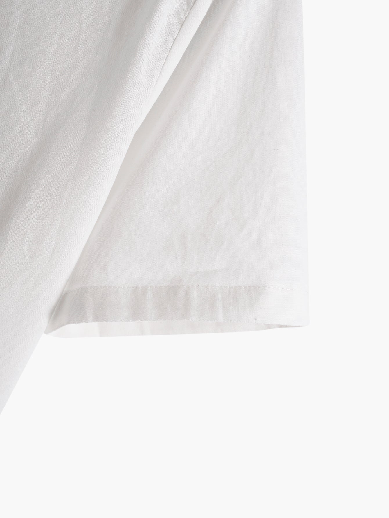 Linen-Style Short Sleeve Basic Shirts & Straight Leg Linen Trousers