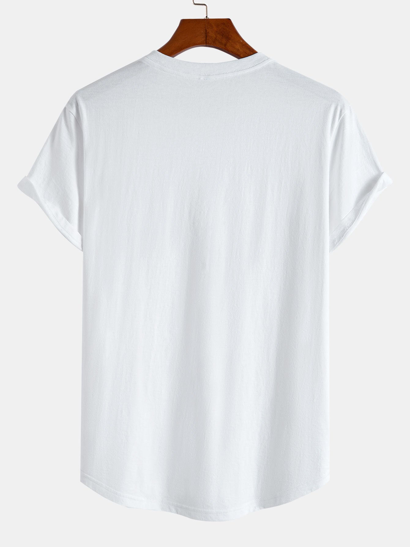 Essential Cotton Curved Hem T-Shirt