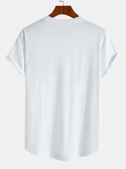 Essential Cotton Curved Hem T-Shirt