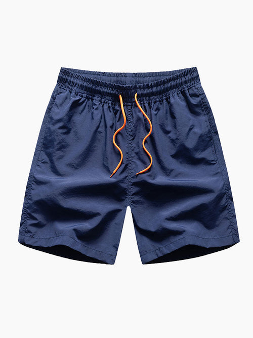 Men's Mid-Length Drawstring Swim Trunks