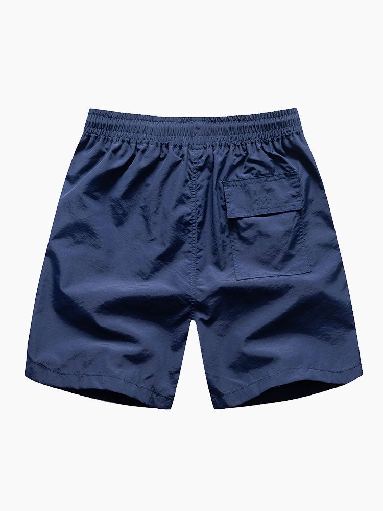 Men's Mid-Length Drawstring Swim Trunks