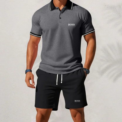 Hugo Boss 2025 Men's Shirt and Shorts Set