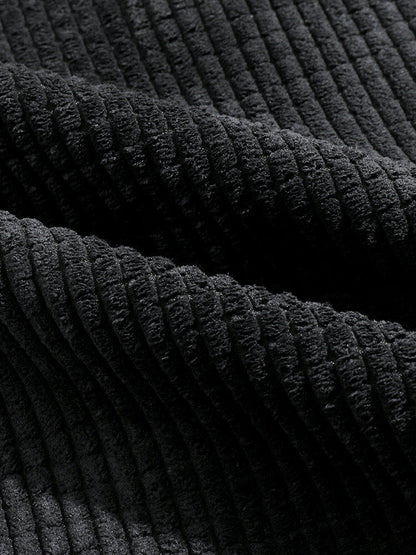 Paisley Print Corduroy Panel Trousers