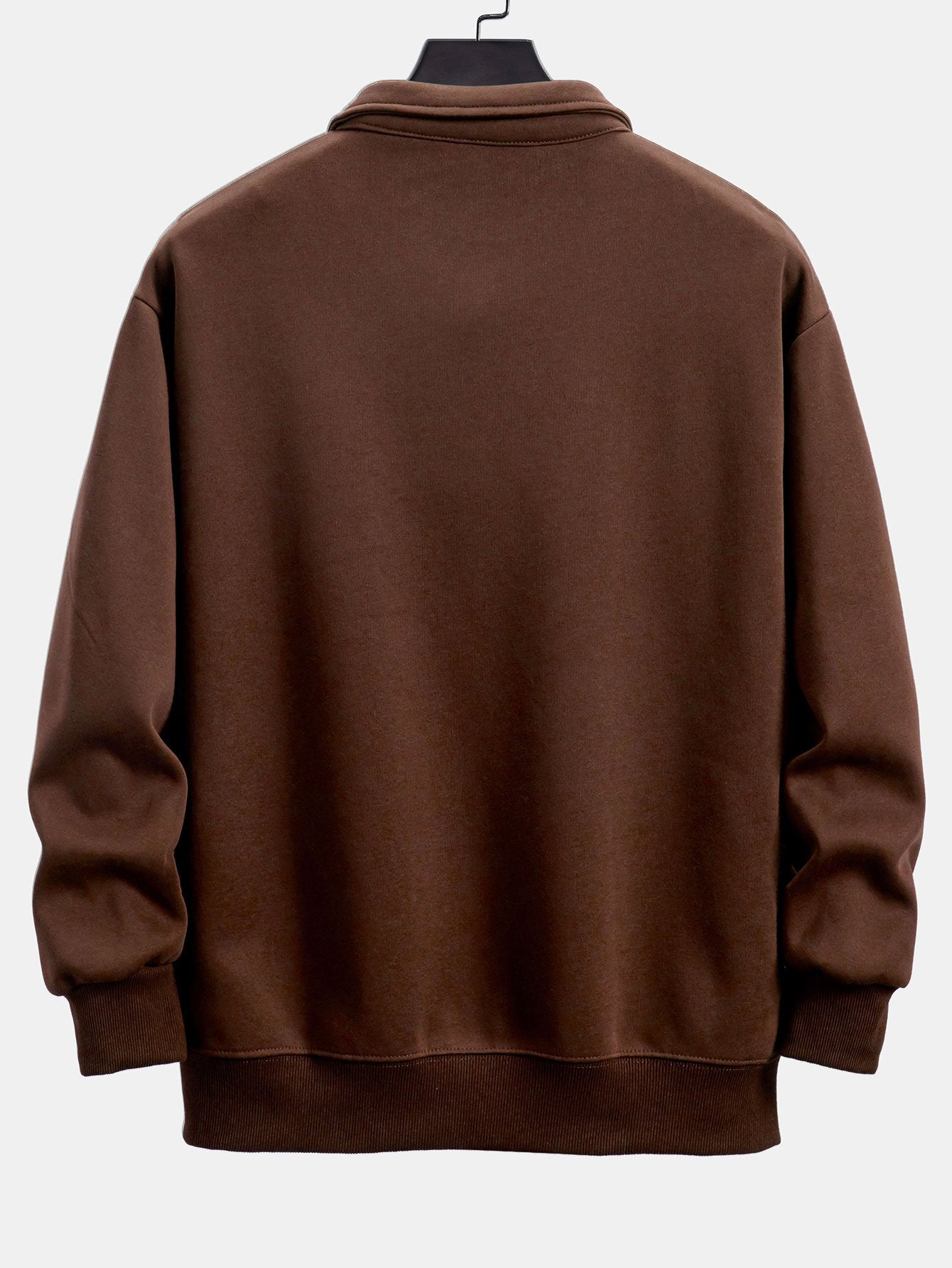 Comfortable Relaxed Fit Polo Neck Sweatshirt