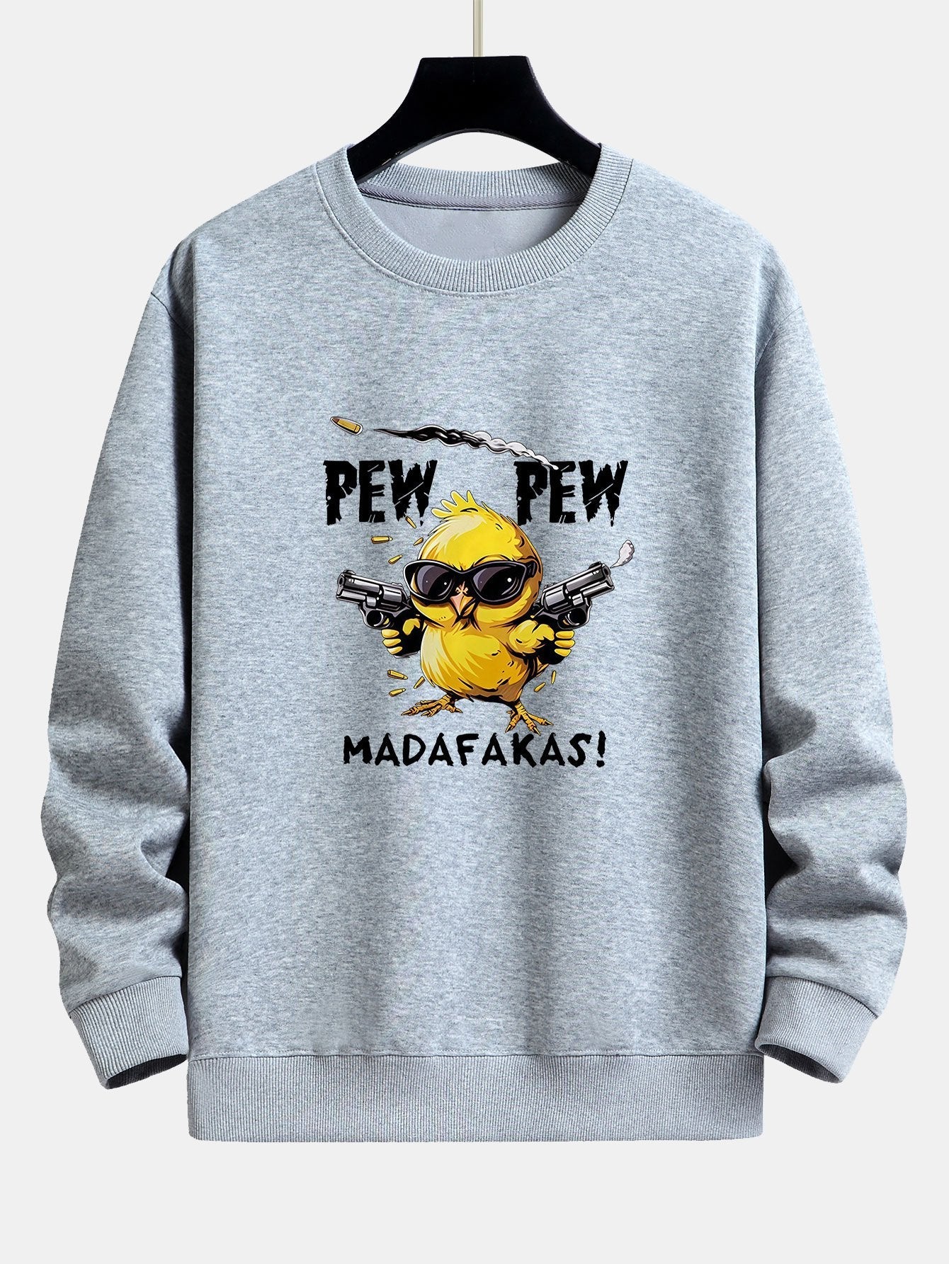 Chickens Gone Wild Relaxed Fit Sweatshirt - PEW PEW MADAFAKAS Design