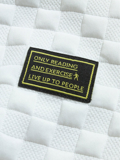 Jacquard Sweatshirt with Checkerboard Design