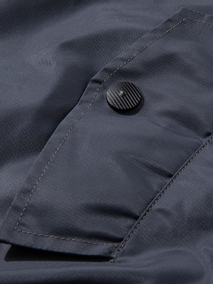 Reversible Bomber Jacket with NASA Embroidered Patch