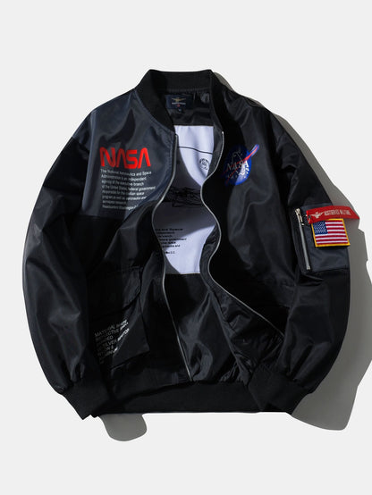 Extra-Large NASA Graphic Bomber Jacket