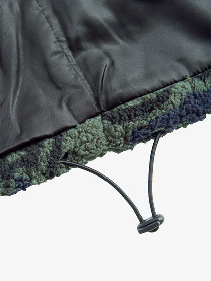 Aztec Patterned Patchwork Teddy Fleece Jacket