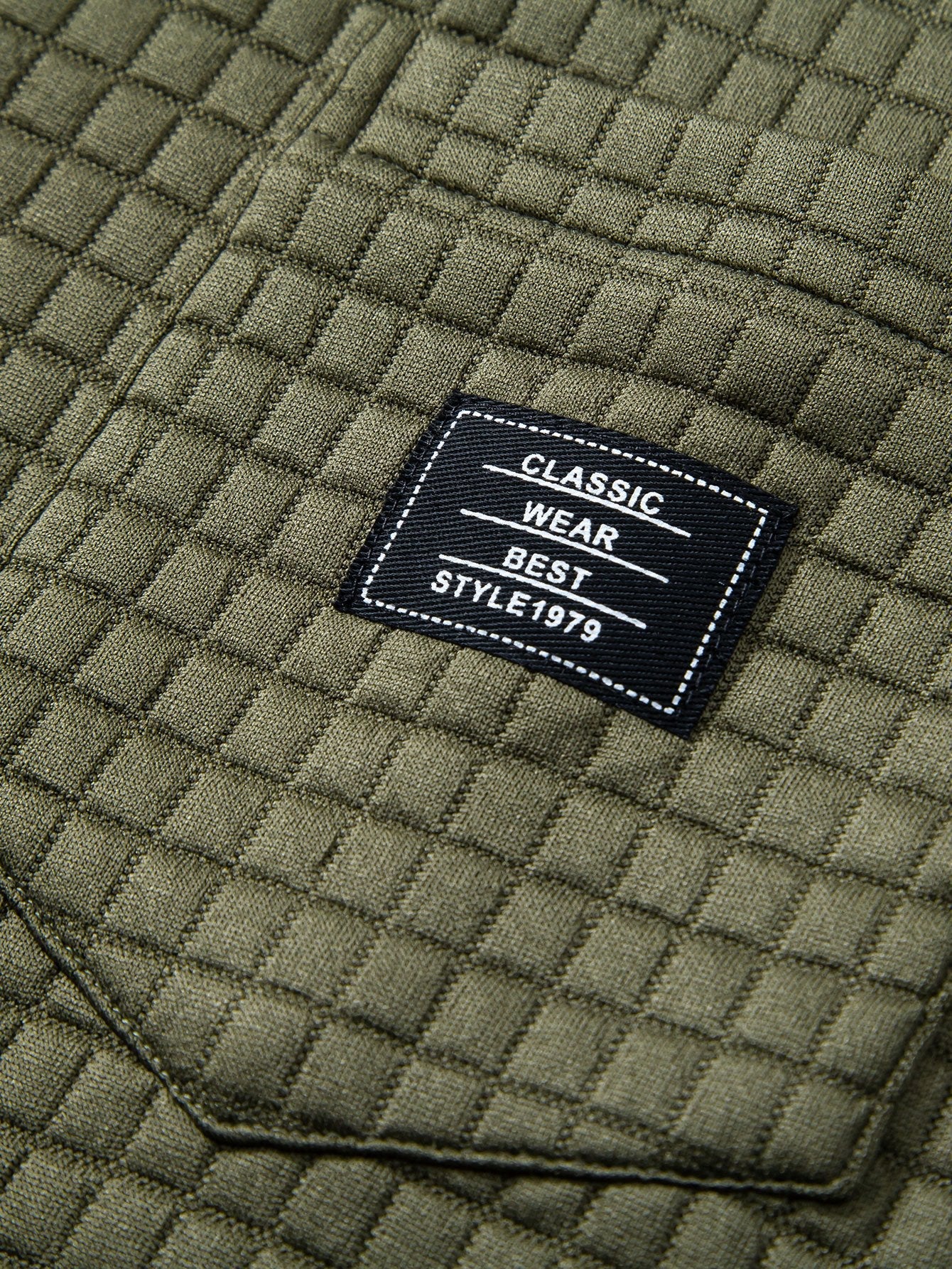 Waffle Knit Short Sleeve Shirt & Drawstring Jogger Pants Set