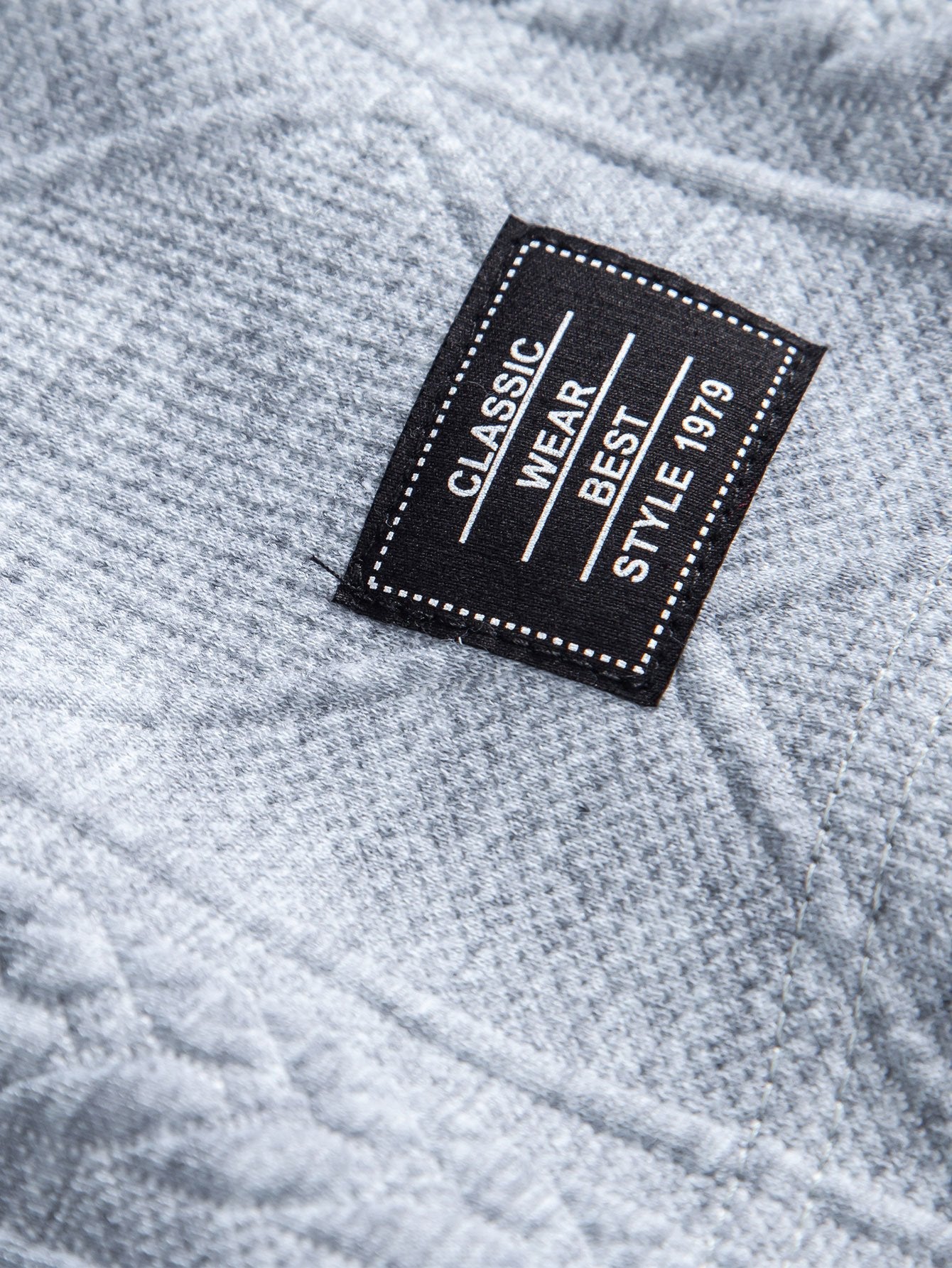 Geometric Patterned Drawstring Shorts