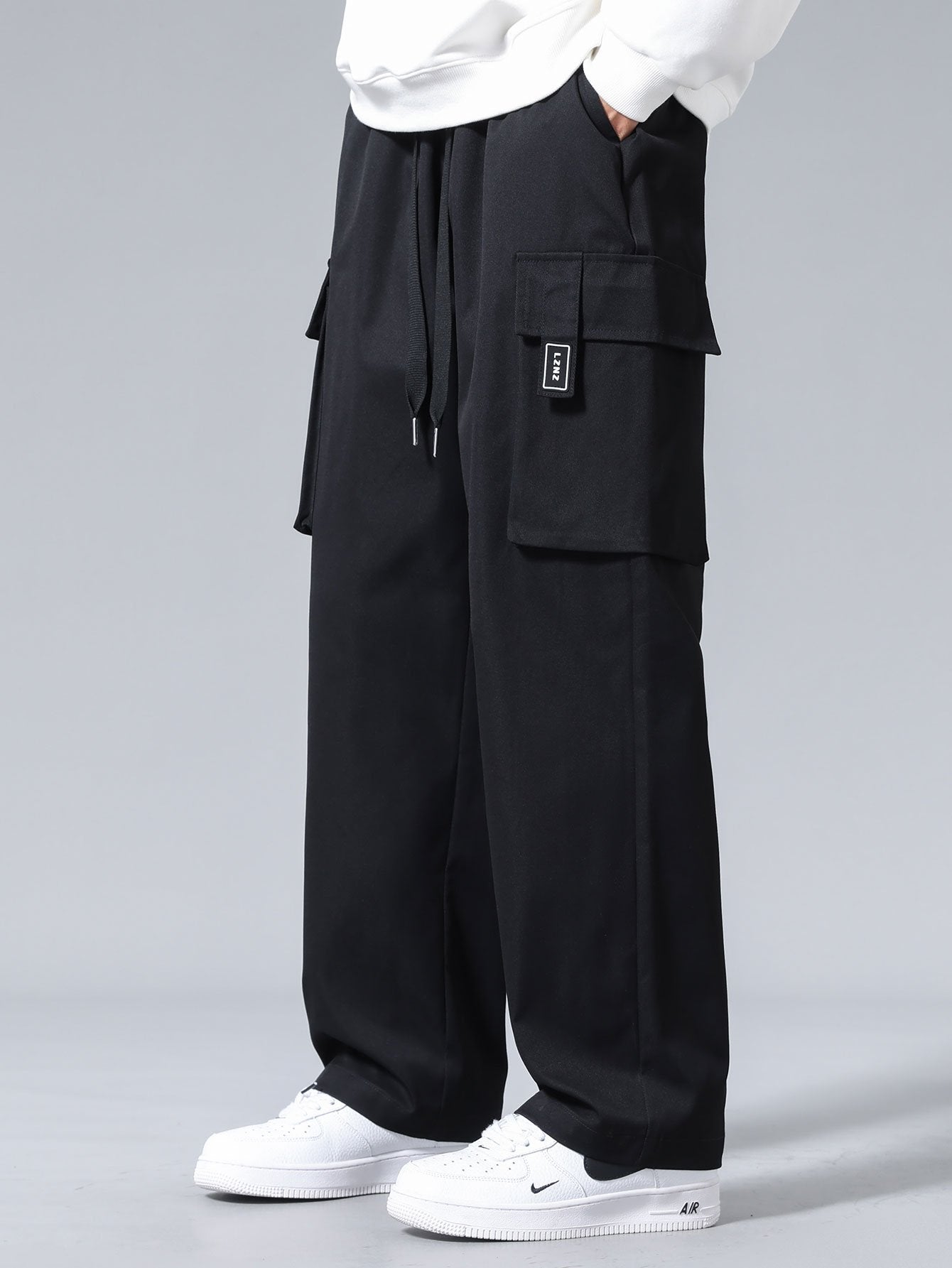 Adjustable Waist Cargo Trousers