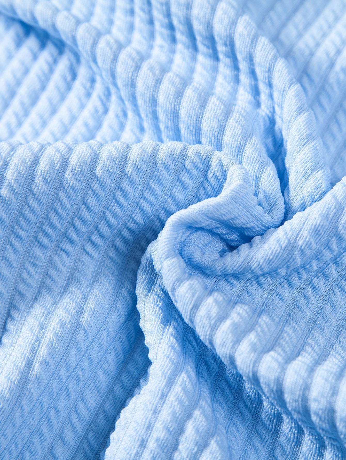 Ribbed Muscle Fit Button-Up Shirt and Shorts Set