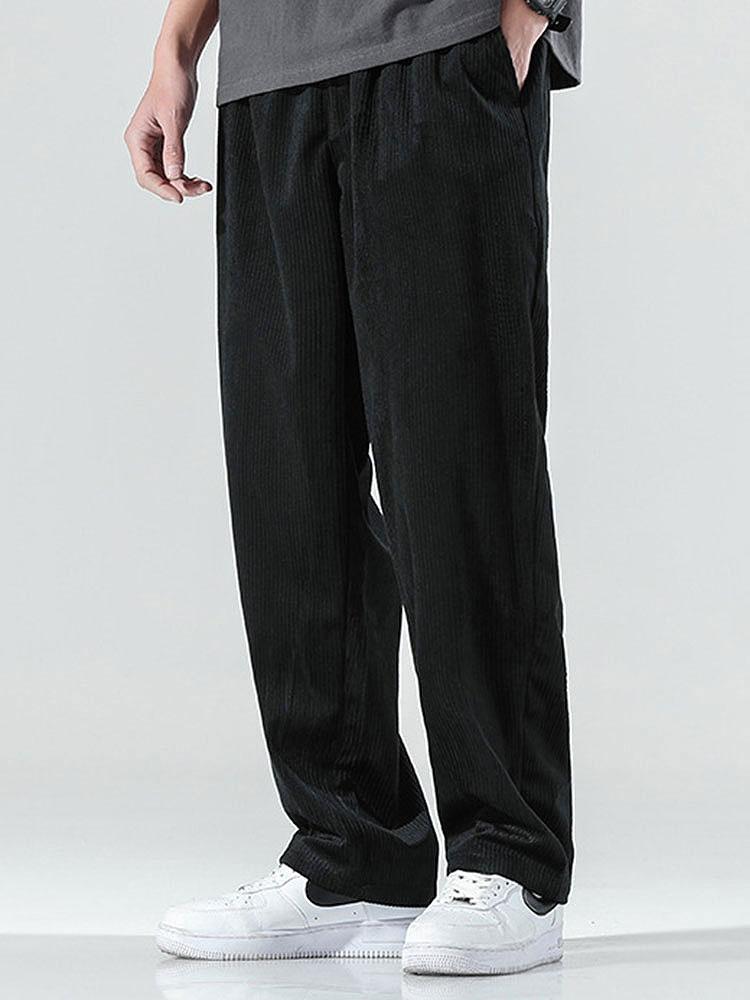 Classic Straight-Leg Corduroy Trousers