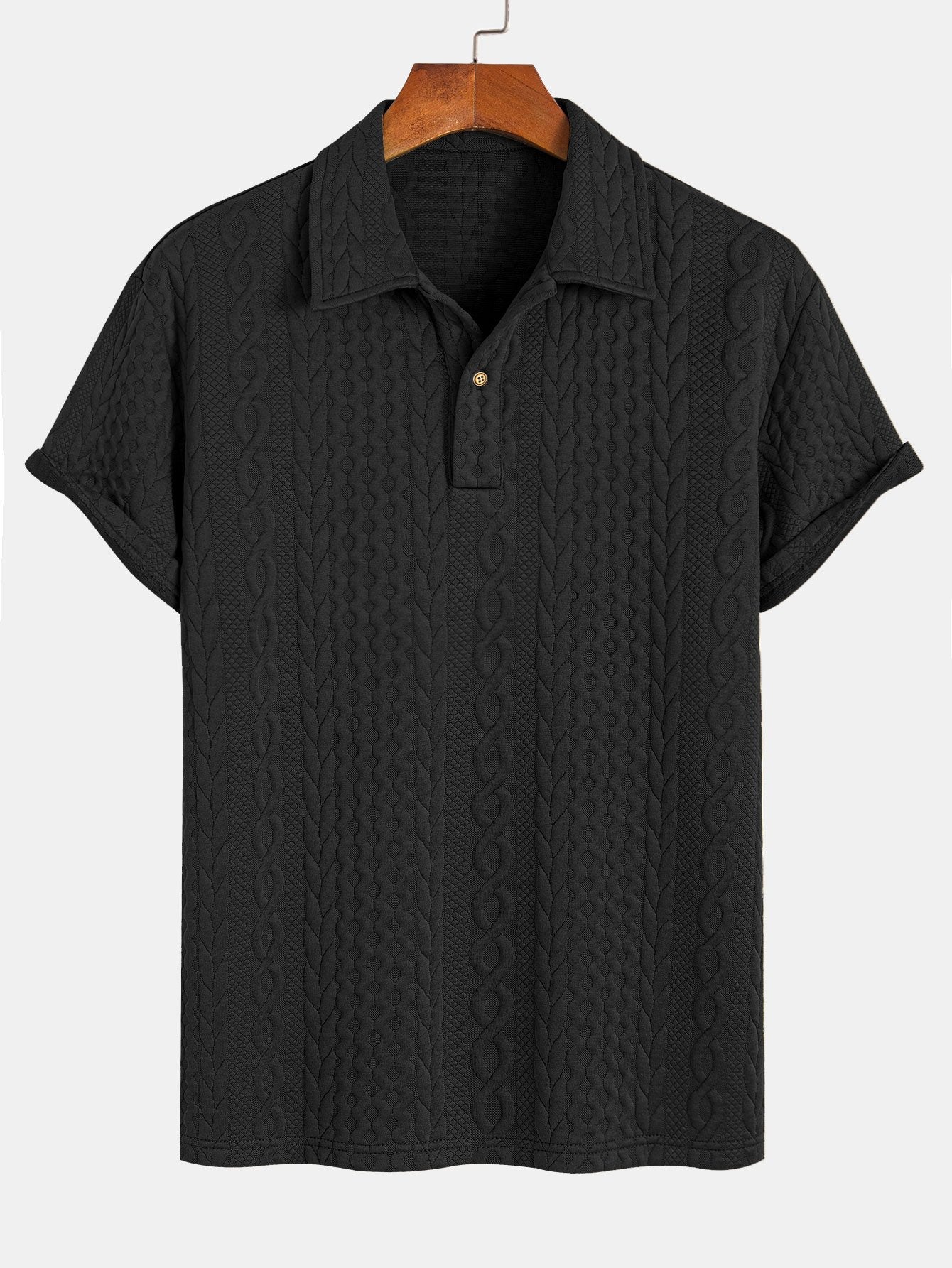 Twisted Texture Jacquard Polo
