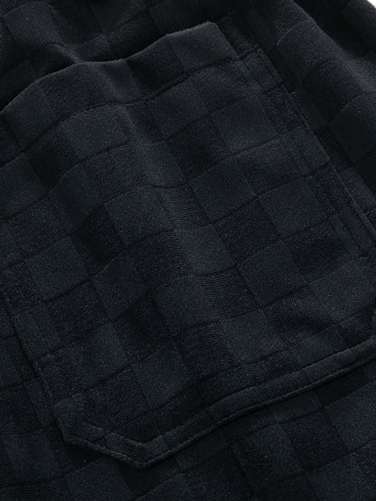 Plaid Straight Leg Trousers