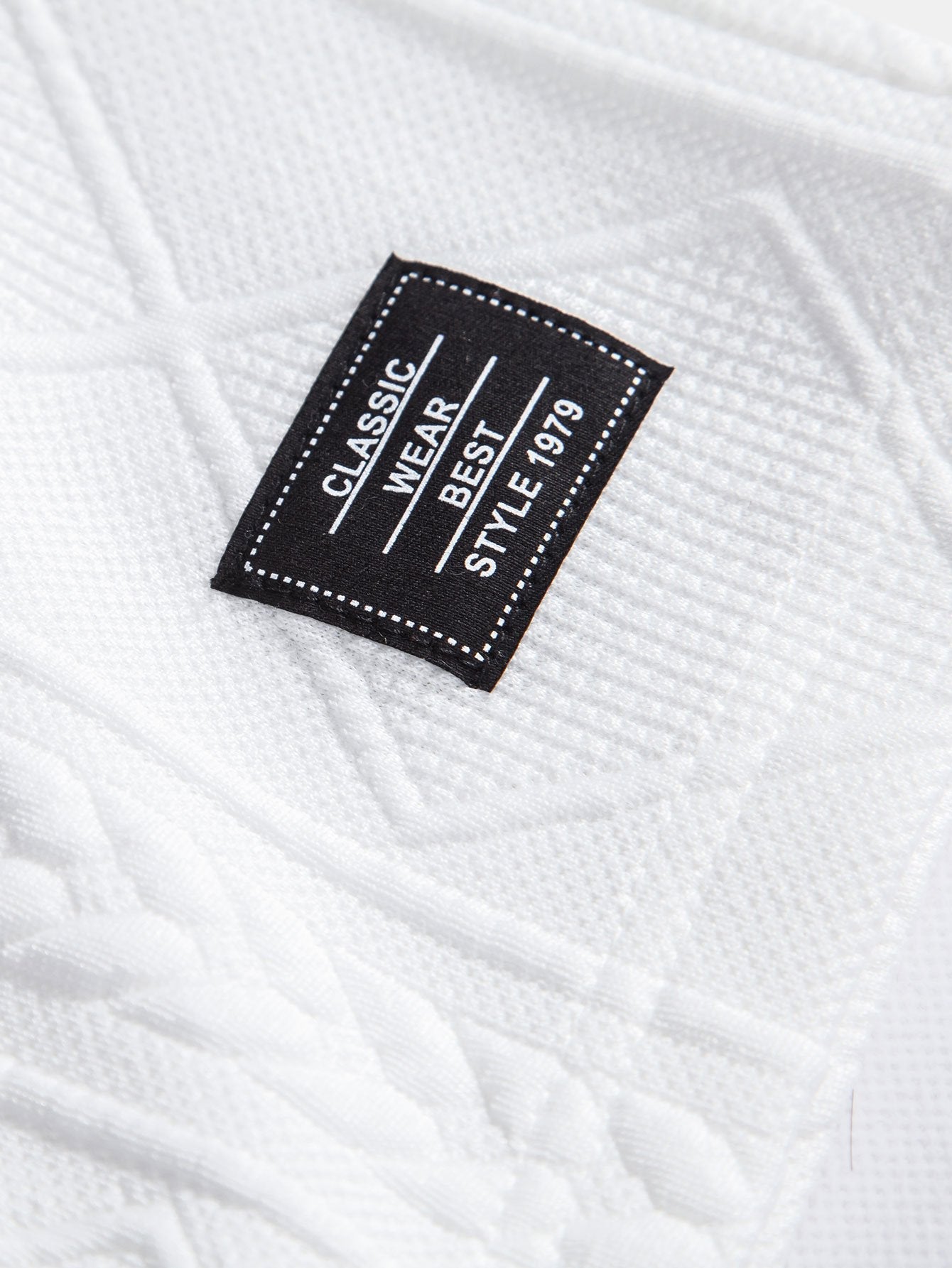 Geometric Patterned Drawstring Shorts