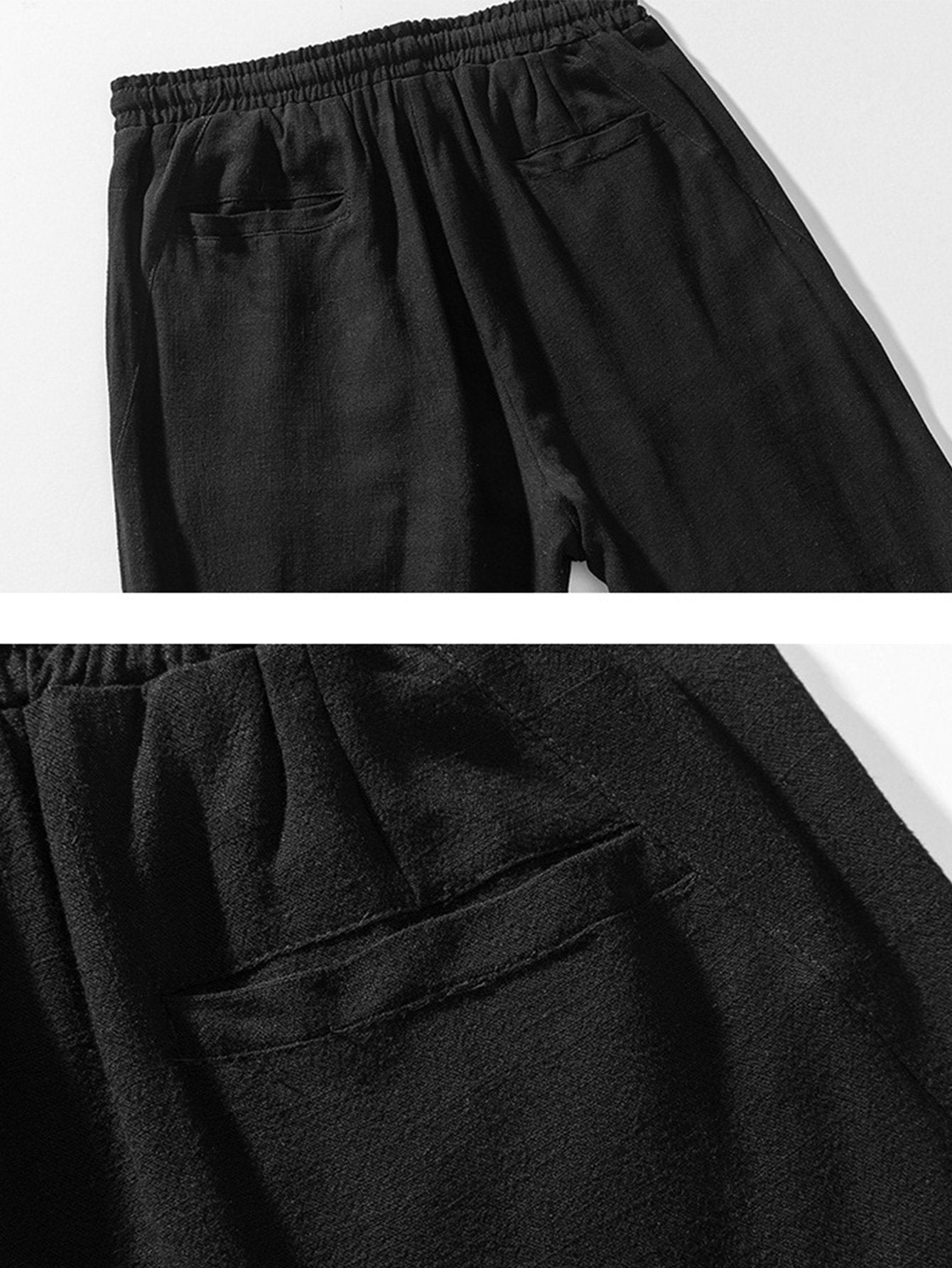 Comfortable Linen-Cotton Blend Harem Pants