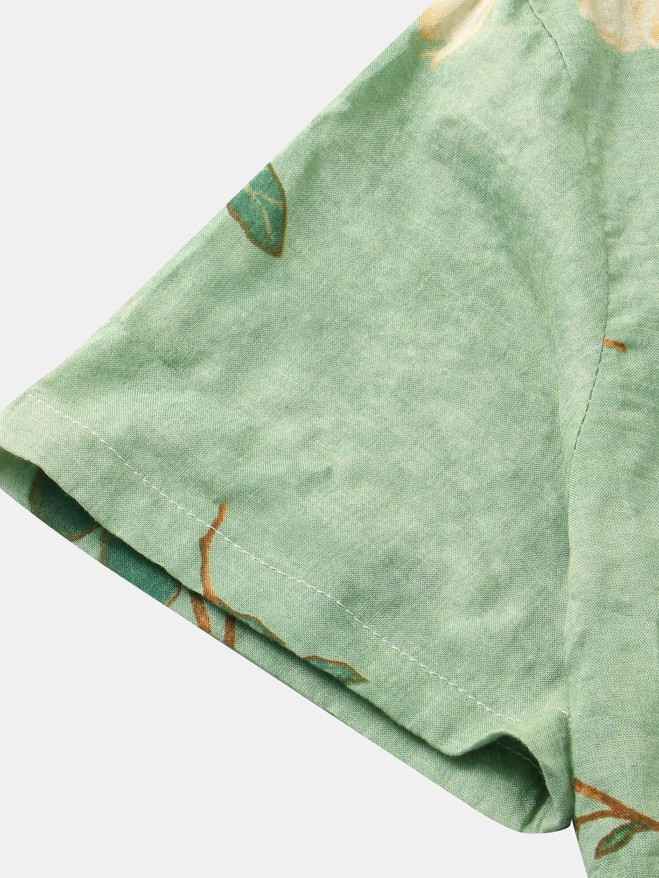 Floral Pattern Button-Up Shirt