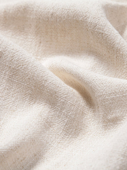 Short Sleeve V-Neck Shirt in Linen-Rayon Blend