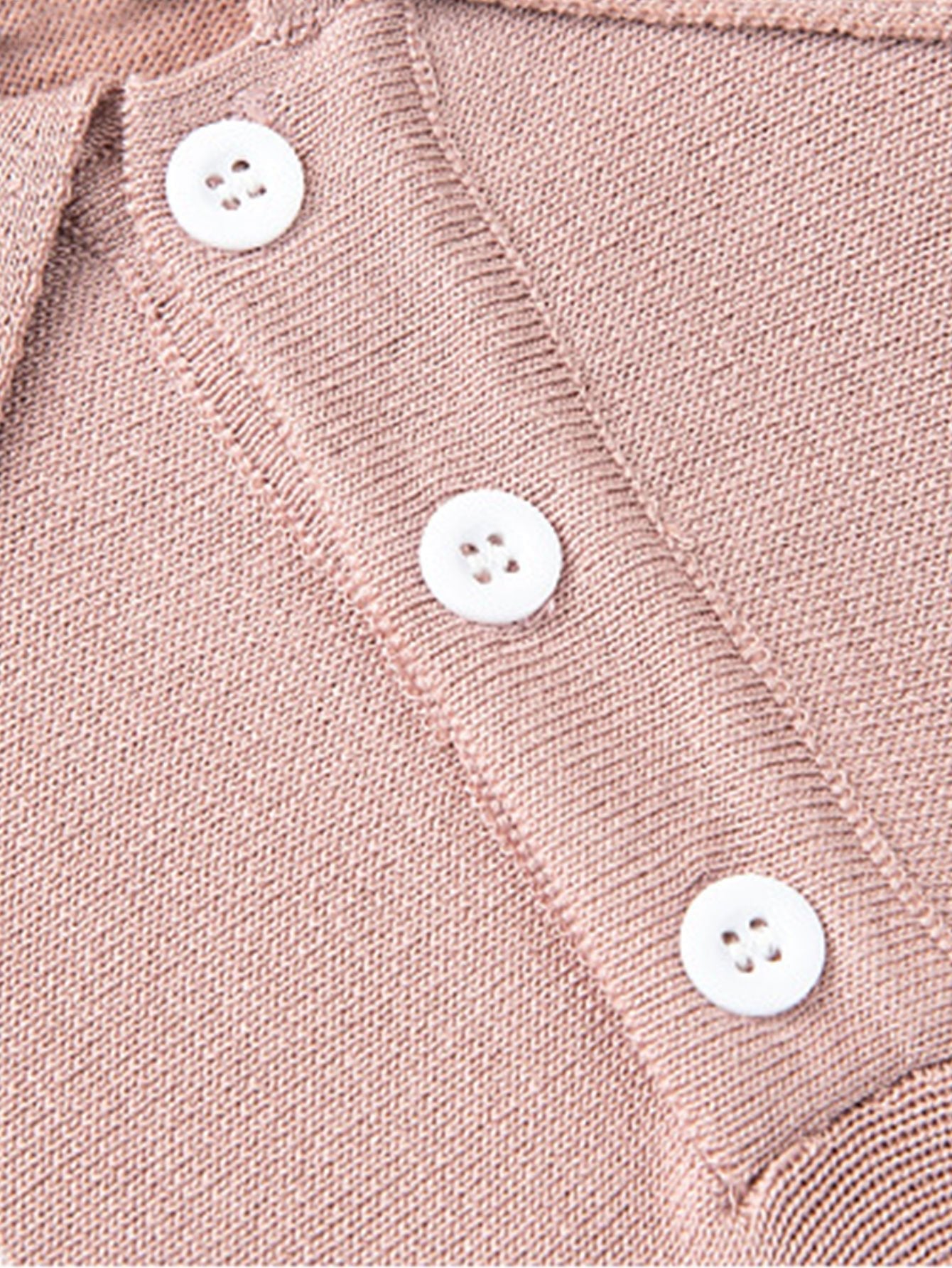 Striped Short Sleeve Polo Sweater