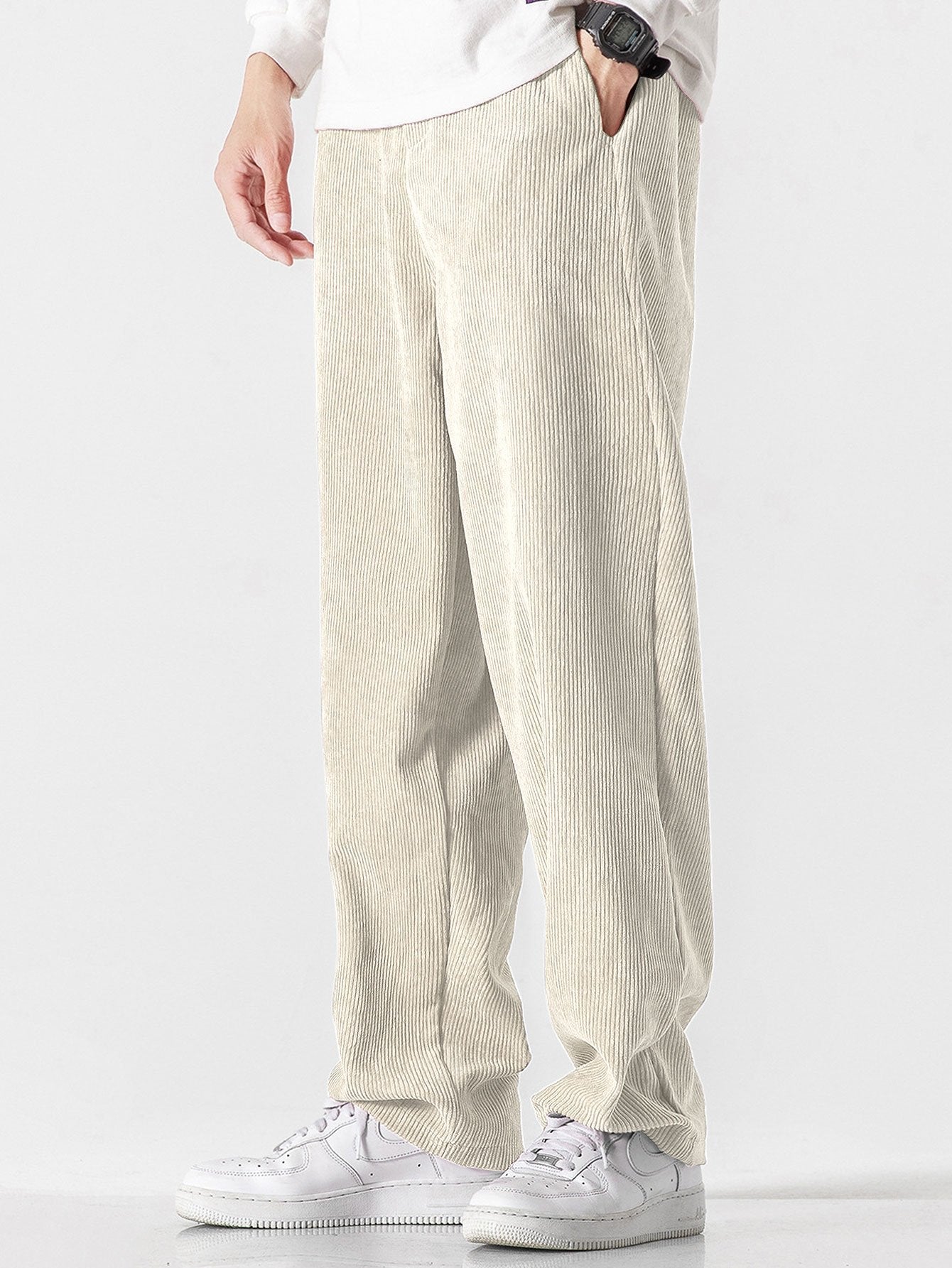 Classic Straight-Leg Corduroy Trousers