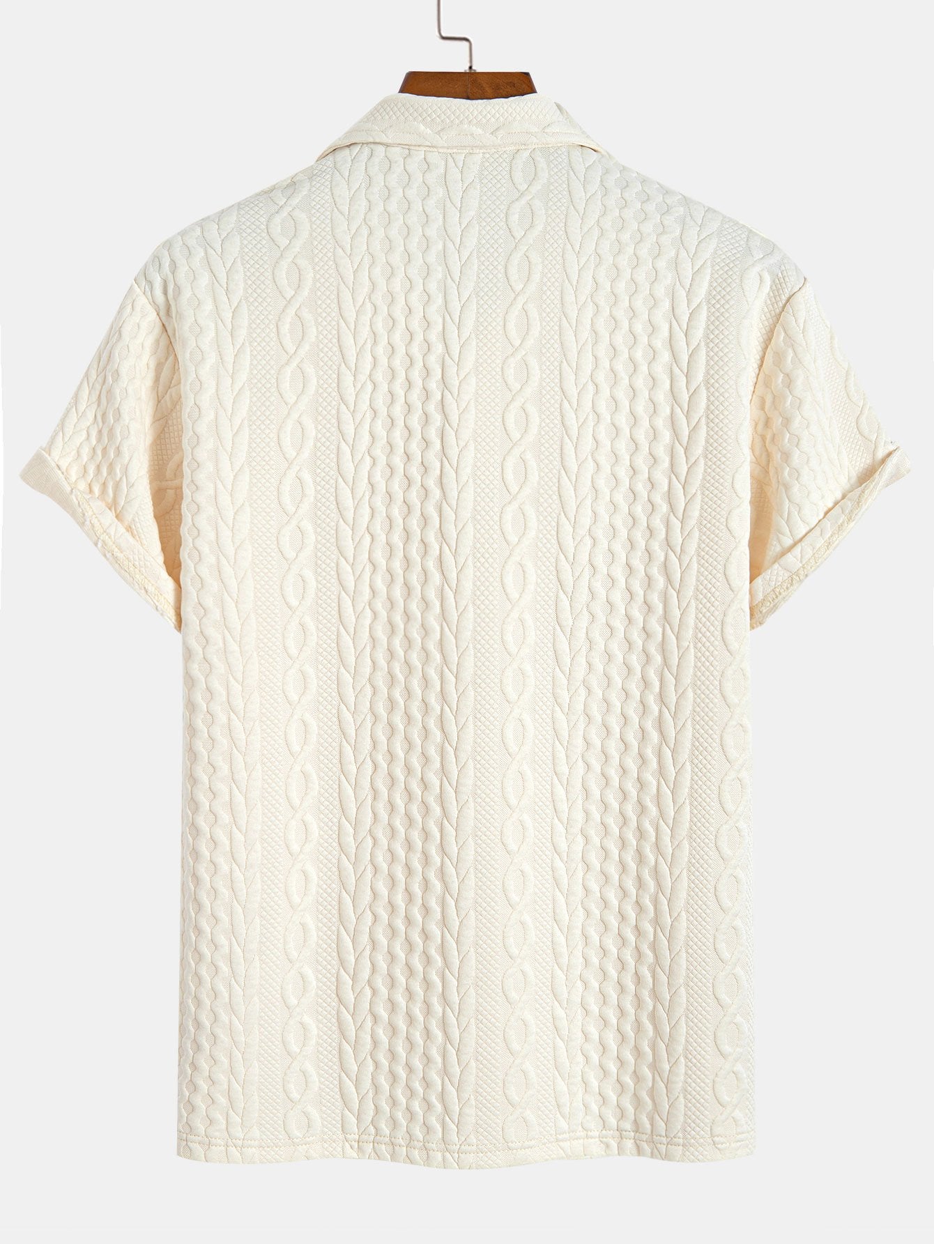 Twisted Texture Jacquard Polo