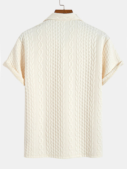 Twisted Texture Jacquard Polo