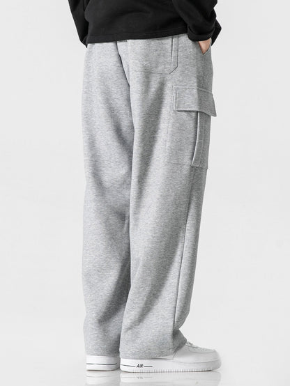 Comfortable Straight-Leg Jersey Cargo Pants