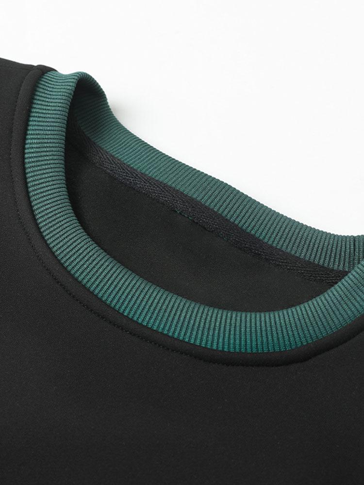 Color Blocked Patchwork Hoodie